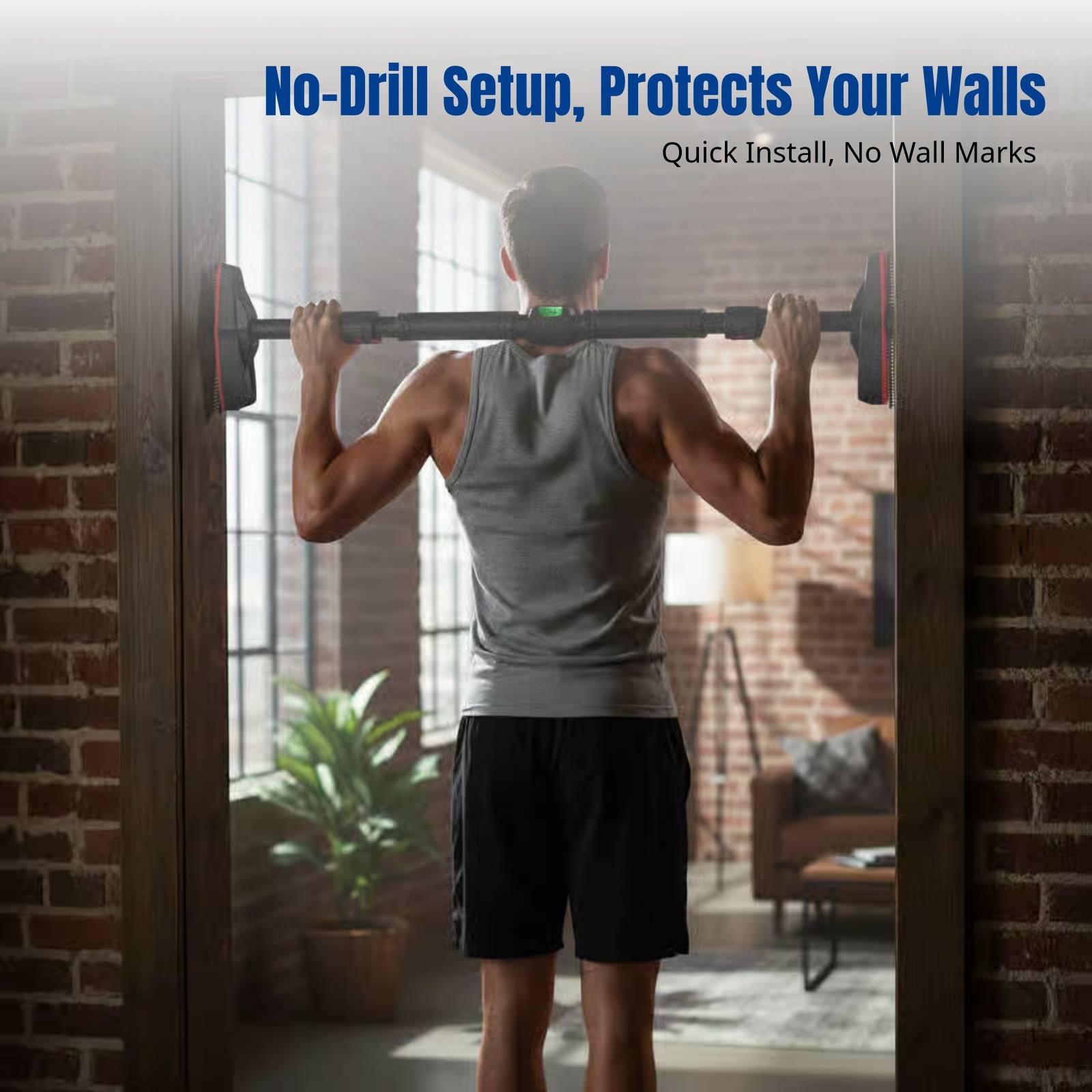 Pull Up Bar Grip - Barra de Exercícios para Porta em